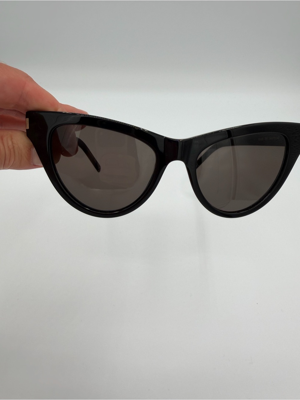 Saint Laurent SL 425 Black Cat Eye Sunglasses Dark Lenses - Picture 3 of 6